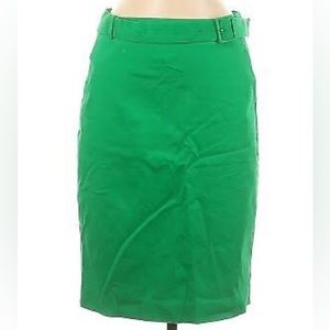 J. Crew Skirt | Kelly Green Sateen Pencil Skirt | Women’s Size 12 | Like New
